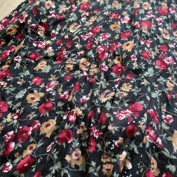 Vintage Handmade Floral Button-Up Skirt - Picture 2 of 5